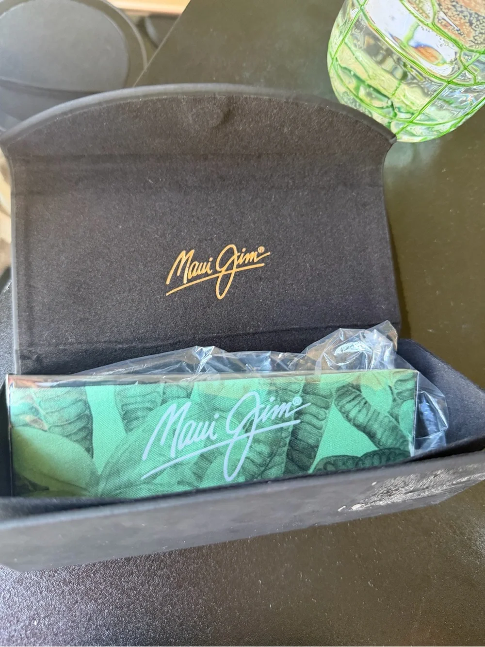 Maui Jim MJ795-55B Blue Mirrored Polarized Sunglasses + Case